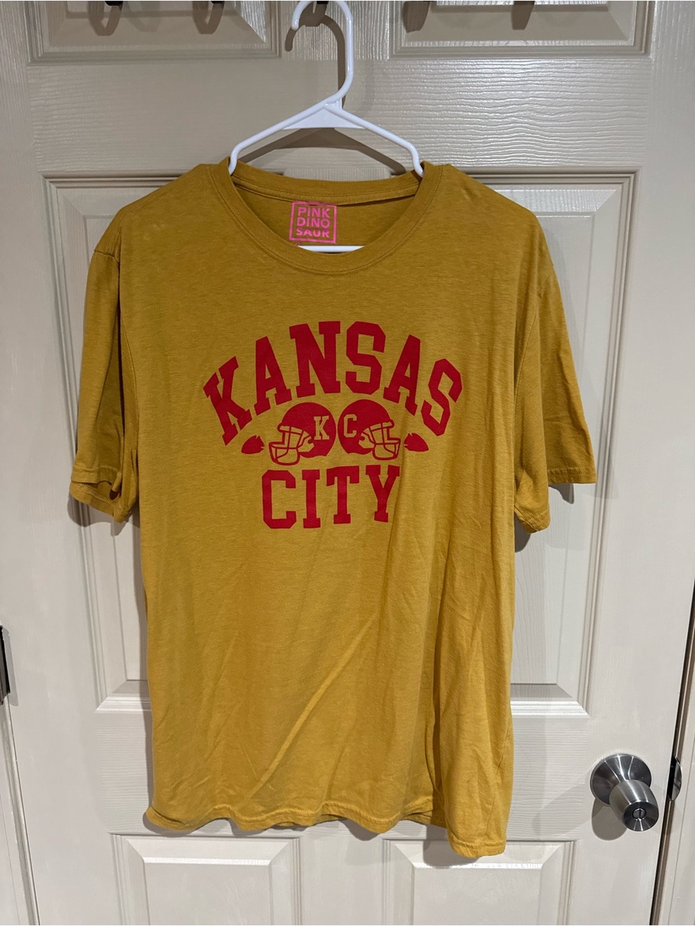 Kansas City Chiefs Football Graphic Tee in Mustard